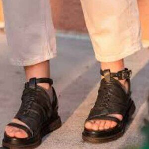 NIB A.S.98 Louie Black Sandals 40